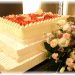 結婚式のケーキとお花